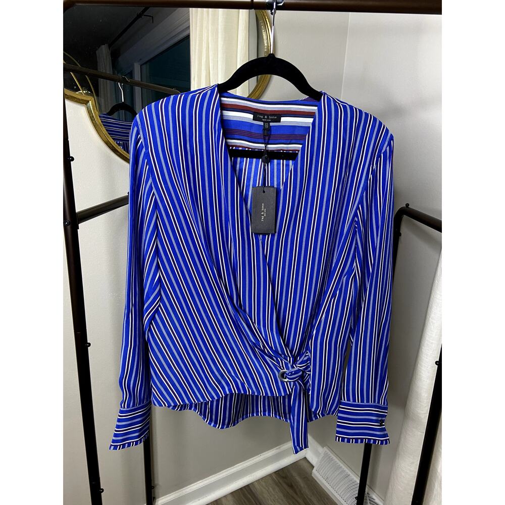 Rag and Bone Felix Stripe Popover size XS - Picture 2 of 6